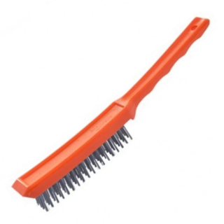 Picture of SCRATCH BRUSH 402-4 ROW PLASTIC HANDLE (ORANGE)