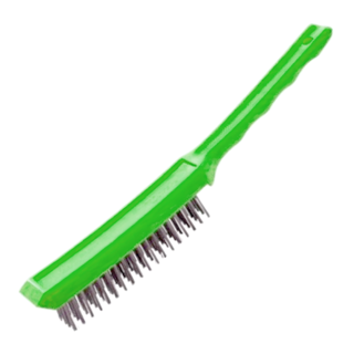 Picture of SCRATCH BRUSH 422-4 ROW S/S PLASTIC HANDLE (GREEN)