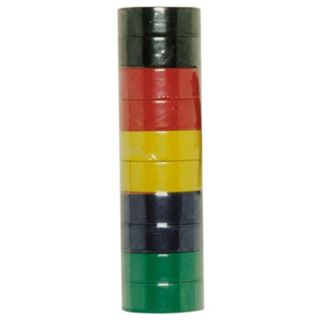 Picture of ASSORTED COLOURS PVC INST TAPE 19mm X 20mtrs PK OF 10