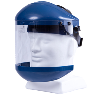 Picture of SAFETY FACE SHEILD CLEAR VISOR COMPLETE W CHIN GUARD