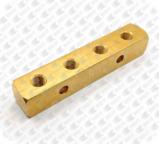 Picture of 4 PORT BRASS HEADER BLOCK 1/8 BSP