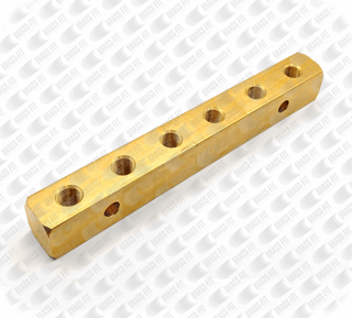Picture of 6 PORT BRASS HEADER BLOCK 1/8 BSP