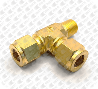 Picture of TFB71 MALE RUN TEE TWIN FERRULE