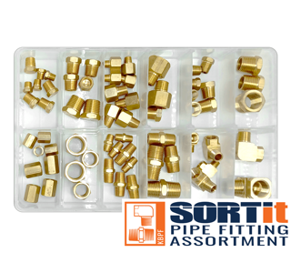 Picture of BRASS PIPE FITTING ASSORTMENT KIT