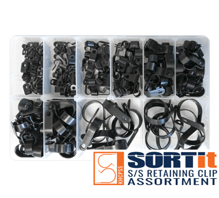 Picture of ASSORTMENT KIT - P CLIP PLASTIC BLACK
