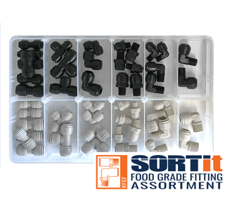 Picture of ASSORTMENT KIT - FOOD GRADE FITTINGS (48pcs)