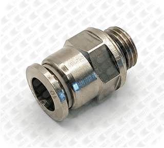 Picture of NP1568 MALE CONNECTOR NICKEL PLATED - PARALLEL THREAD